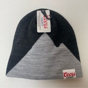 Coors Light Black and Gray Beanie